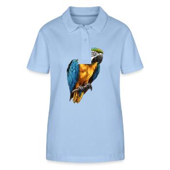 Aras Ara - Stanley/Stella Frauen Bio-Poloshirt ELLISER - sky Blue - Vorne - Luana (180cm)
