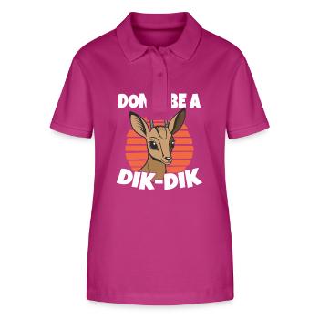 Don T Be A Dik Dik Pun Faune Antilope - Polo bio ELLISER Stanley/Stella Femme - mauve orchidée - Devant - Luana (180cm)