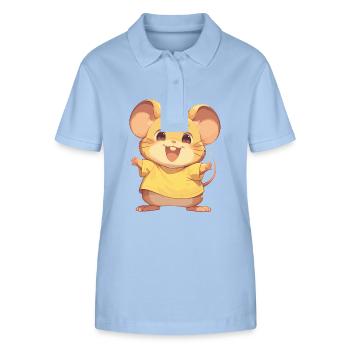 Mice Mouse - Stanley/Stella Women’s Organic Polo Shirt ELLISER - sky blue - Front - Luana (180cm)