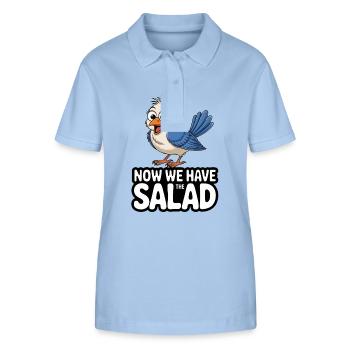 VOGEL NOW WE HAVE THE SALAD - Stanley/Stella Women’s Organic Polo Shirt ELLISER - sky blue - Front - Luana (180cm)