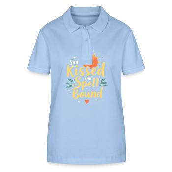 Été, Sorcières, Plage, Sorcière, Esthétique, Soleil, Magie - Polo bio ELLISER Stanley/Stella Femme - bleu ciel - Devant - Luana (180cm)