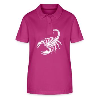 Skorpion - Giftstachel - Artenschutz - Lebensraum - Stanley/Stella Frauen Bio-Poloshirt ELLISER - Orchidee - Vorne - Luana (180cm)