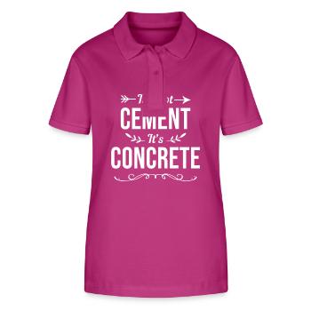 Bauarbeiter Baustelle - Stanley/Stella Frauen Bio-Poloshirt ELLISER - Orchidee - Vorne - Luana (180cm)