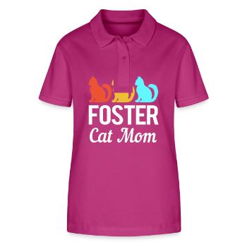 Katzenrettung Tierrechte Tierrettung Tierheim - Stanley/Stella Frauen Bio-Poloshirt ELLISER - Orchidee - Vorne - Luana (180cm)