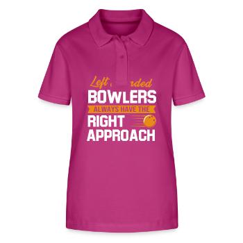 Bowlen Bowler Bowling Kegel Bowlingkugel - Stanley/Stella Frauen Bio-Poloshirt ELLISER - Orchidee - Vorne - Luana (180cm)