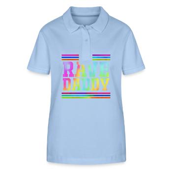 Rave Raver Techno music Techno bass Mischpult - Stanley/Stella Frauen Bio-Poloshirt ELLISER - sky Blue - Vorne - Luana (180cm)
