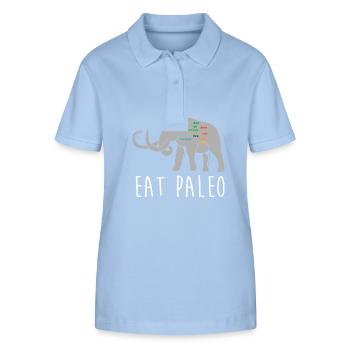 Mammouth - Polo bio ELLISER Stanley/Stella Femme - bleu ciel - Devant - Luana (180cm)