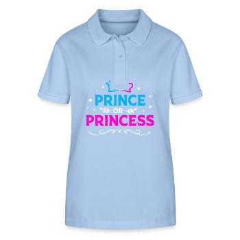 Gender Reveal Babyshower - Stanley/Stella Frauen Bio-Poloshirt ELLISER - sky Blue - Vorne - Luana (180cm)