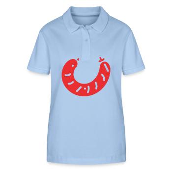 Merguez - Stanley/Stella Frauen Bio-Poloshirt ELLISER - sky Blue - Vorne - Luana (180cm)