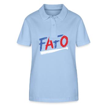 FAFO baise et découvre le baseball - Polo bio ELLISER Stanley/Stella Femme - bleu ciel - Devant - Luana (180cm)