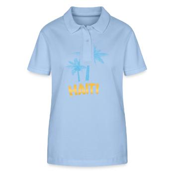 Haiti as Haiti - Stanley/Stella Women’s Organic Polo Shirt ELLISER - sky blue - Front - Luana (180cm)