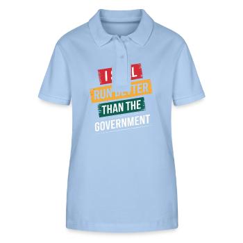 Amputation Disability - Stanley/Stella Women’s Organic Polo Shirt ELLISER - sky blue - Front - Luana (180cm)