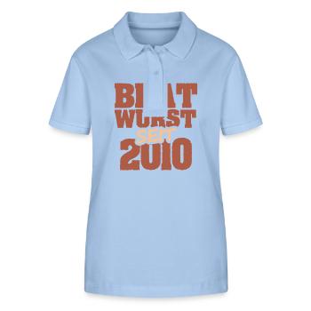 2010 - Stanley/Stella Women’s Organic Polo Shirt ELLISER - sky blue - Front - Luana (180cm)