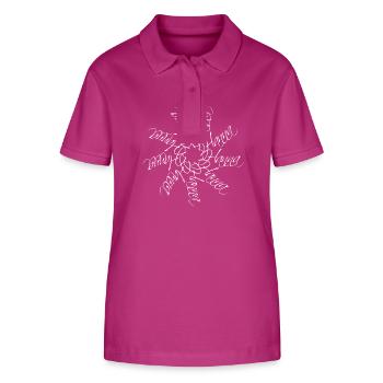 Hanna Name Namensmandala - Stanley/Stella Frauen Bio-Poloshirt ELLISER - Orchidee - Vorne - Luana (180cm)