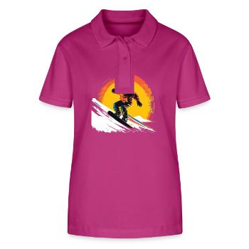 snowboarder - Stanley/Stella Frauen Bio-Poloshirt ELLISER - Orchidee - Vorne - Luana (180cm)