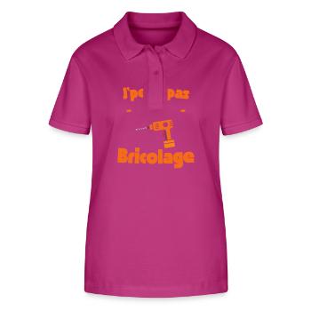 J'peux pas j'aibricolage - Polo bio ELLISER Stanley/Stella Femme - mauve orchidée - Devant - Luana (180cm)