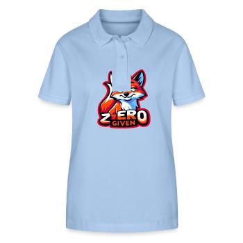 Zero Given - Fuchs Illustration - Stanley/Stella Frauen Bio-Poloshirt ELLISER - sky Blue - Vorne - Luana (180cm)