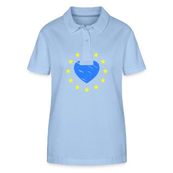 The European Elections - Stanley/Stella Women’s Organic Polo Shirt ELLISER - sky blue - Front - Luana (180cm)