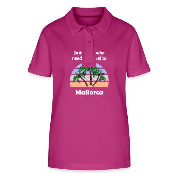 Holidays on the island of Mallorca - Stanley/Stella Women’s Organic Polo Shirt ELLISER - orchid Flower - Front - Luana (180cm)