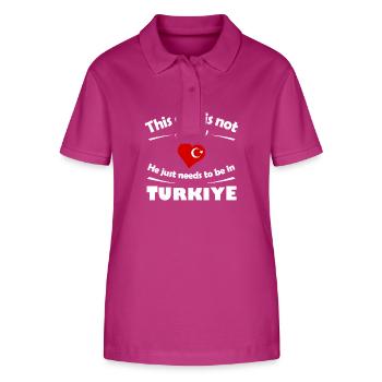 Vacances à Antalya - Polo bio ELLISER Stanley/Stella Femme - mauve orchidée - Devant - Luana (180cm)