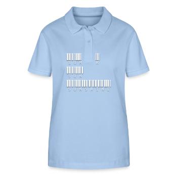 Summer Sun Sunshine Sommer Sonne Sonnenschein - Stanley/Stella Women’s Organic Polo Shirt ELLISER - sky blue - Front - Luana (180cm)