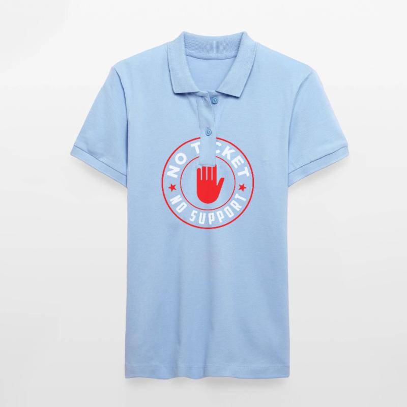 No Ticket No Support Computer Scientist IT Administrator Stanley/Stella Women’s Organic Polo Shirt ELLISER