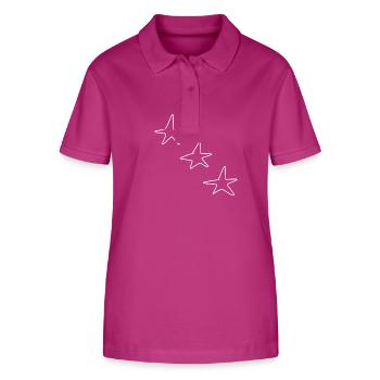 three star star shapes icon - Stanley/Stella Women’s Organic Polo Shirt ELLISER - orchid Flower - Front - Luana (180cm)