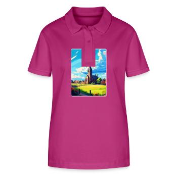 St Andrews Schottland Uk Reiseposter Souvenir WPA - Stanley/Stella Frauen Bio-Poloshirt ELLISER - Orchidee - Vorne - Luana (180cm)