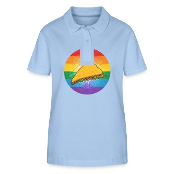 LGBTQ Nacho - Stanley/Stella Frauen Bio-Poloshirt ELLISER - sky Blue - Vorne - Luana (180cm)