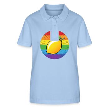 LGBTQ Citron Lime - Polo bio ELLISER Stanley/Stella Femme - bleu ciel - Devant - Luana (180cm)