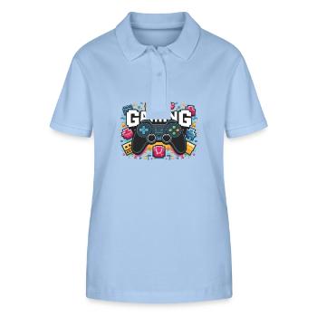 Gaming - Controllers - Stanley/Stella Women’s Organic Polo Shirt ELLISER - sky blue - Front - Luana (180cm)
