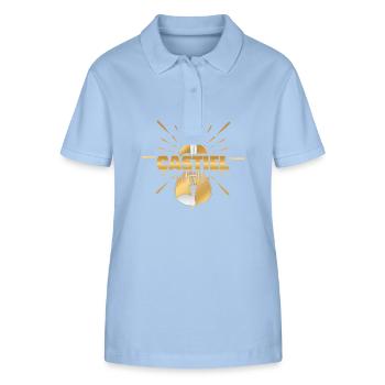 Violinist Castiel - Stanley/Stella Women’s Organic Polo Shirt ELLISER - sky blue - Front - Luana (180cm)