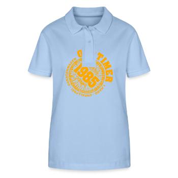 1985 - Stanley/Stella Frauen Bio-Poloshirt ELLISER - sky Blue - Vorne - Luana (180cm)