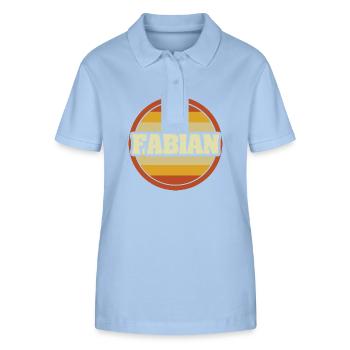 First name Fabian - Stanley/Stella Women’s Organic Polo Shirt ELLISER - sky blue - Front - Luana (180cm)