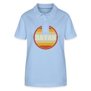 First name Rayan - Stanley/Stella Women’s Organic Polo Shirt ELLISER - sky blue - Front - Luana (180cm)