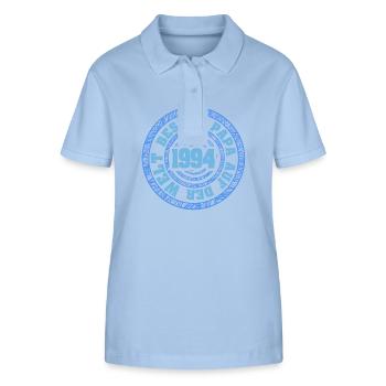 1994 - Stanley/Stella Frauen Bio-Poloshirt ELLISER - sky Blue - Vorne - Luana (180cm)
