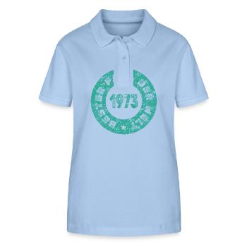 1973 - Stanley/Stella Women’s Organic Polo Shirt ELLISER - sky blue - Front - Luana (180cm)