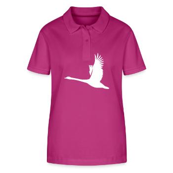 Tatouage Style Cygne - Polo bio ELLISER Stanley/Stella Femme - mauve orchidée - Devant - Luana (180cm)
