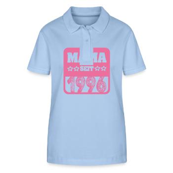 1996 - Stanley/Stella Frauen Bio-Poloshirt ELLISER - sky Blue - Vorne - Luana (180cm)