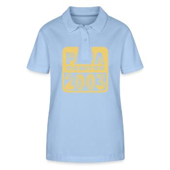 Papa 2003 - Stanley/Stella Women’s Organic Polo Shirt ELLISER - sky blue - Front - Luana (180cm)