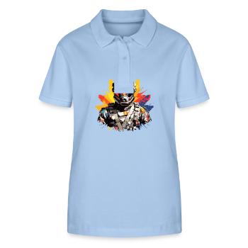 Mann Mit Helm Videospiel Charakter Futuristisch - Stanley/Stella Frauen Bio-Poloshirt ELLISER - sky Blue - Vorne - Luana (180cm)