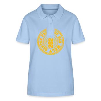 Né en 2022 - Polo bio ELLISER Stanley/Stella Femme - bleu ciel - Devant - Luana (180cm)