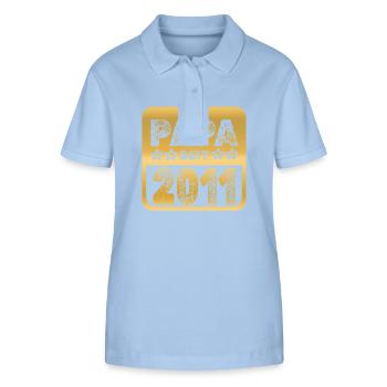 2011 - Stanley/Stella Frauen Bio-Poloshirt ELLISER - sky Blue - Vorne - Luana (180cm)