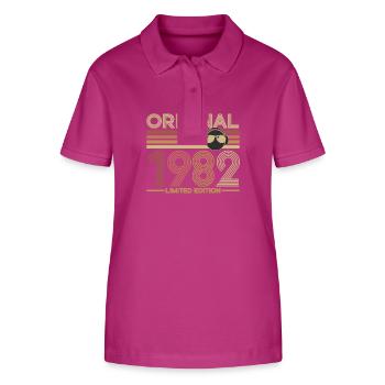 1982 - Stanley/Stella Frauen Bio-Poloshirt ELLISER - Orchidee - Vorne - Luana (180cm)