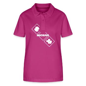 Michael - Stanley/Stella Frauen Bio-Poloshirt ELLISER - Orchidee - Vorne - Luana (180cm)