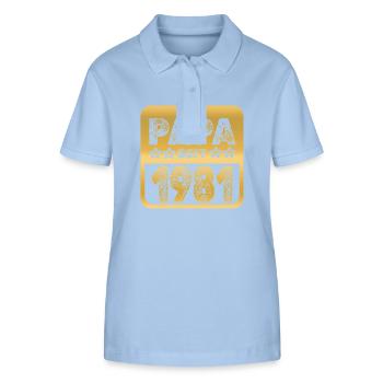 1981 - Stanley/Stella Women’s Organic Polo Shirt ELLISER - sky blue - Front - Luana (180cm)