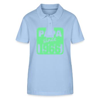 1966 - Stanley/Stella Women’s Organic Polo Shirt ELLISER - sky blue - Front - Luana (180cm)
