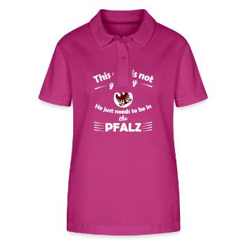 Die Pfälzer im Süden - Stanley/Stella Frauen Bio-Poloshirt ELLISER - Orchidee - Vorne - Luana (180cm)