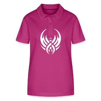 Minimalistisches Tribal Mystik Fantasie Design - Stanley/Stella Frauen Bio-Poloshirt ELLISER - Orchidee - Vorne - Luana (180cm)