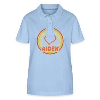 Name: Aiden - Stanley/Stella Women’s Organic Polo Shirt ELLISER - sky blue - Front - Luana (180cm)